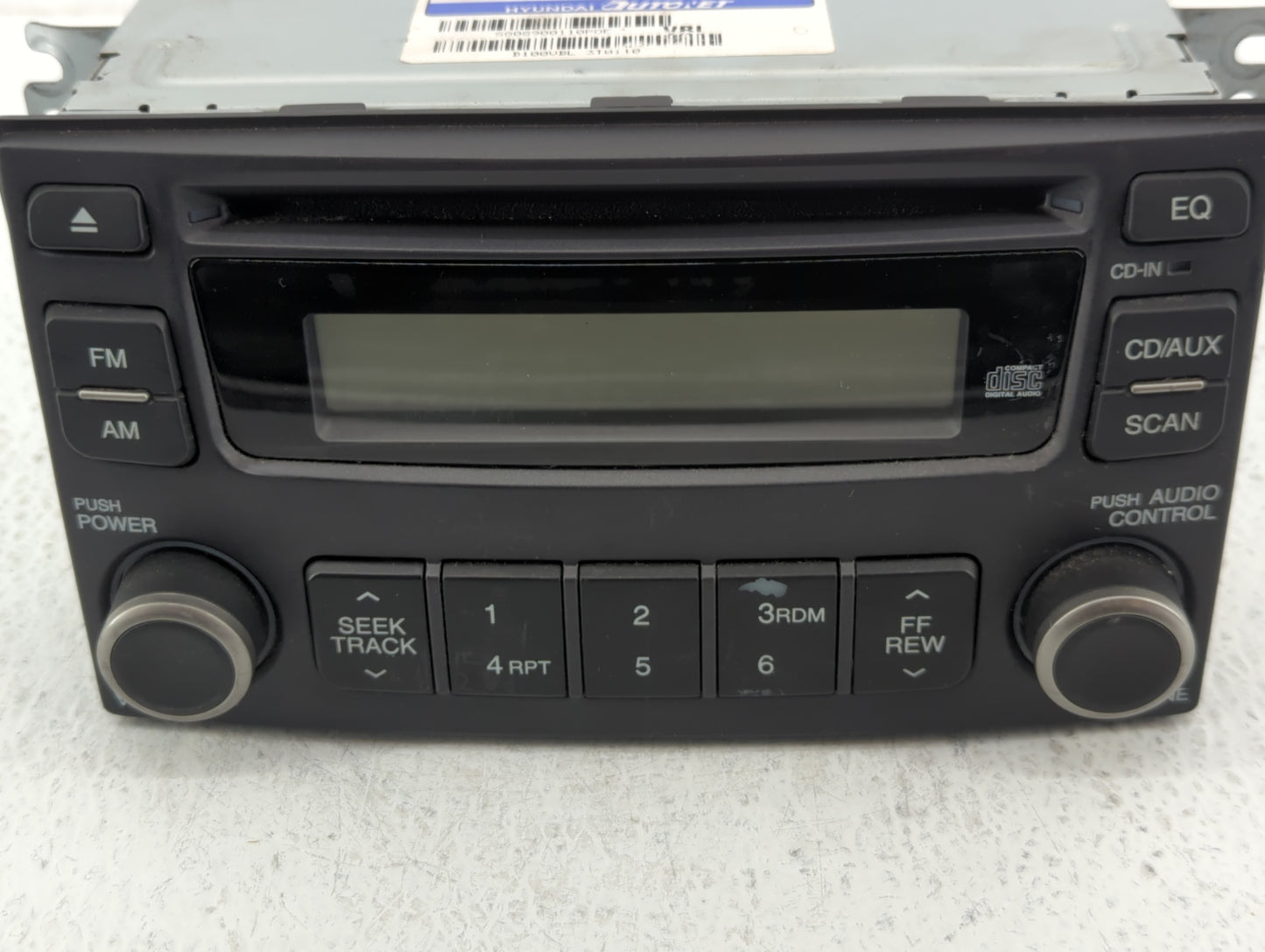 2010 Kia Optima Radio AM FM Cd Player Receiver Replacement P/N:96140-2G600T0 Fits OEM Used Auto Parts - Oemusedautoparts1.co