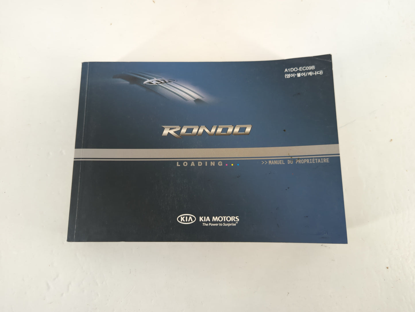2010 Kia Rondo Owners Manual Book Guide P/N:A1DO-EC09B OEM Used Auto Parts - Oemusedautoparts1.com