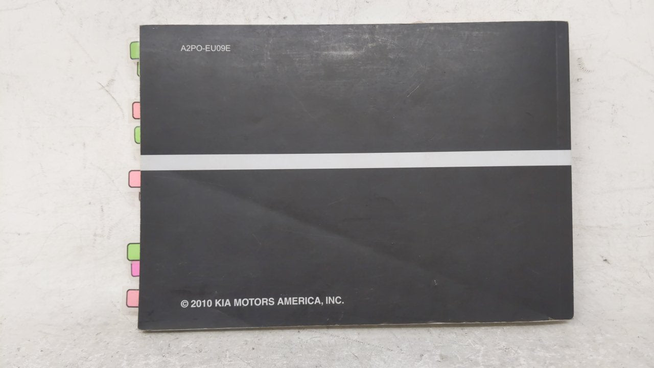 2010 Kia Sorento Owners Manual Book Guide OEM Used Auto Parts - Oemusedautoparts1.com