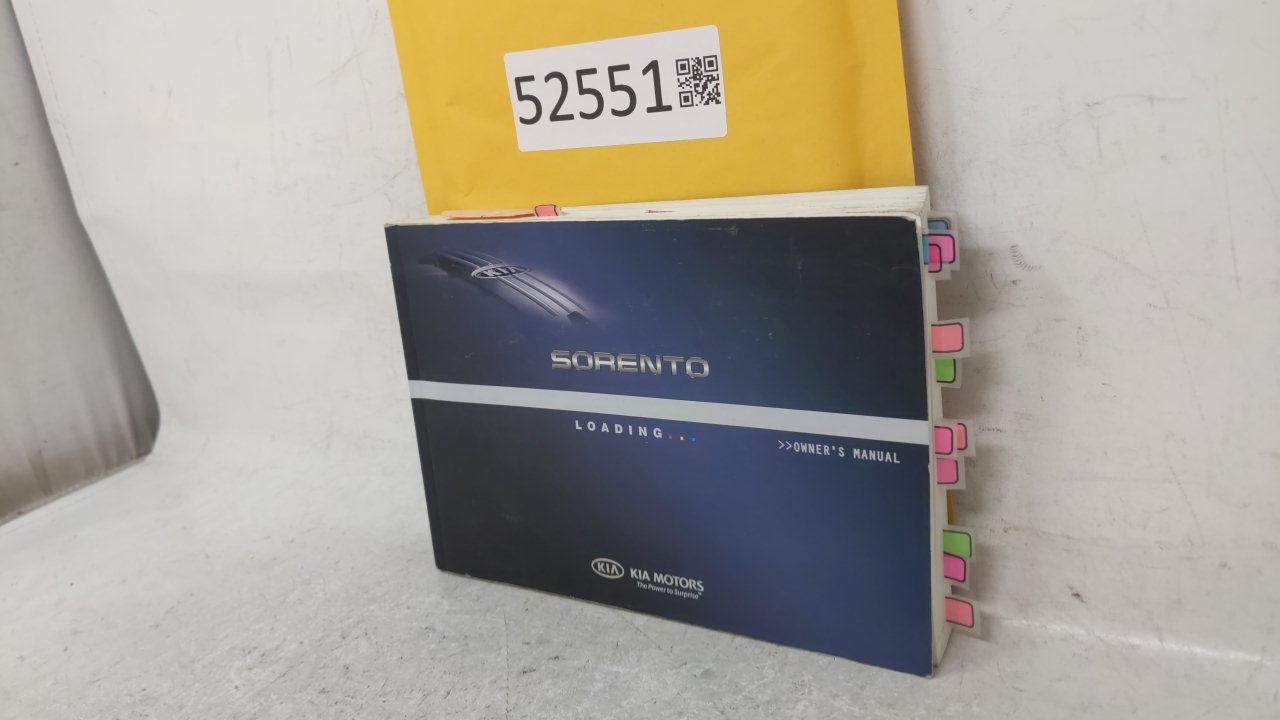 2010 Kia Sorento Owners Manual Book Guide OEM Used Auto Parts - Oemusedautoparts1.com
