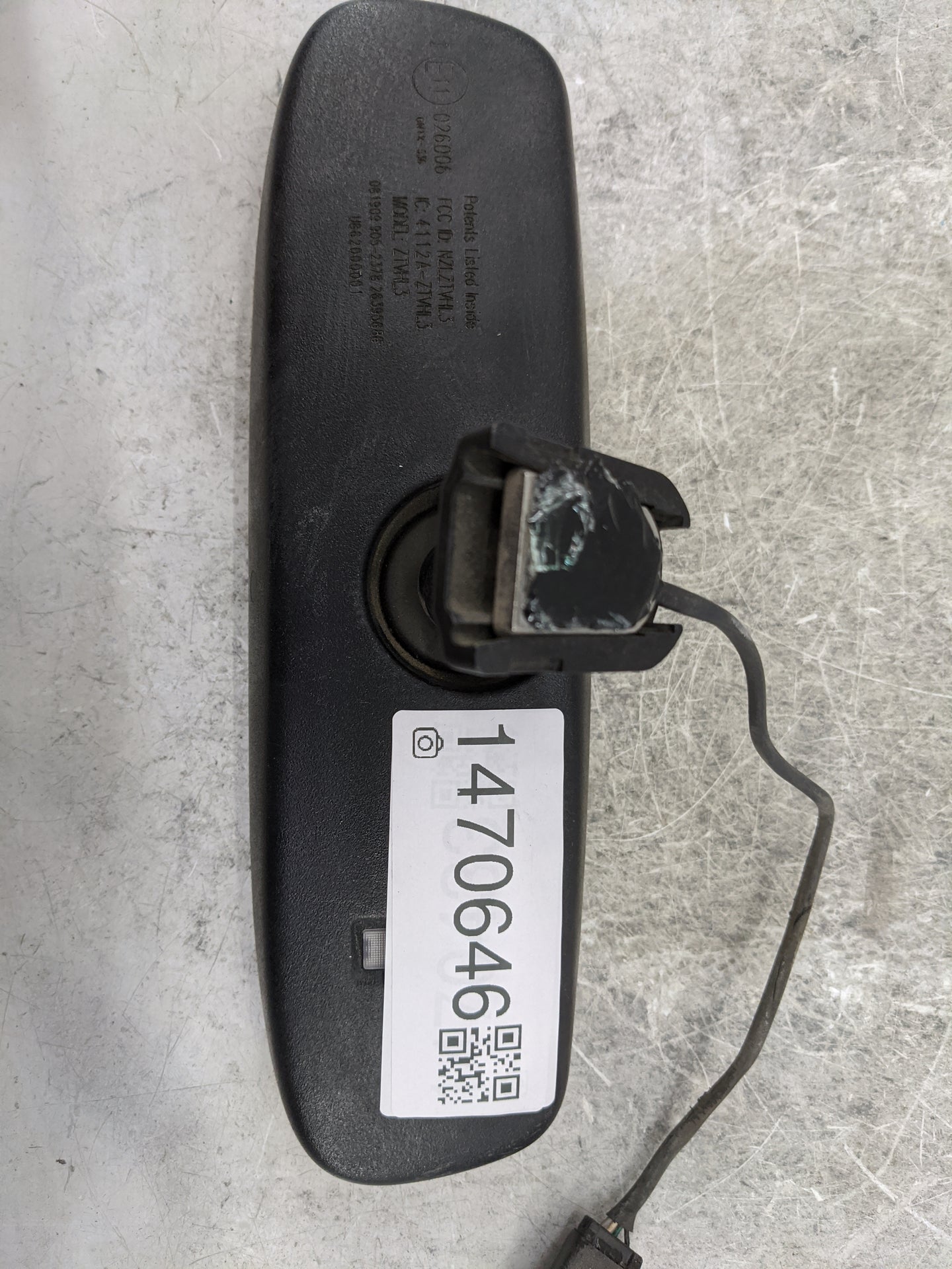 2010-2012 Kia Soul Interior Rear View Mirror Replacement OEM P/N:026006 GNTX-536, NZLTLMHL3 Fits Fits 2009 2010 2011 2012 20