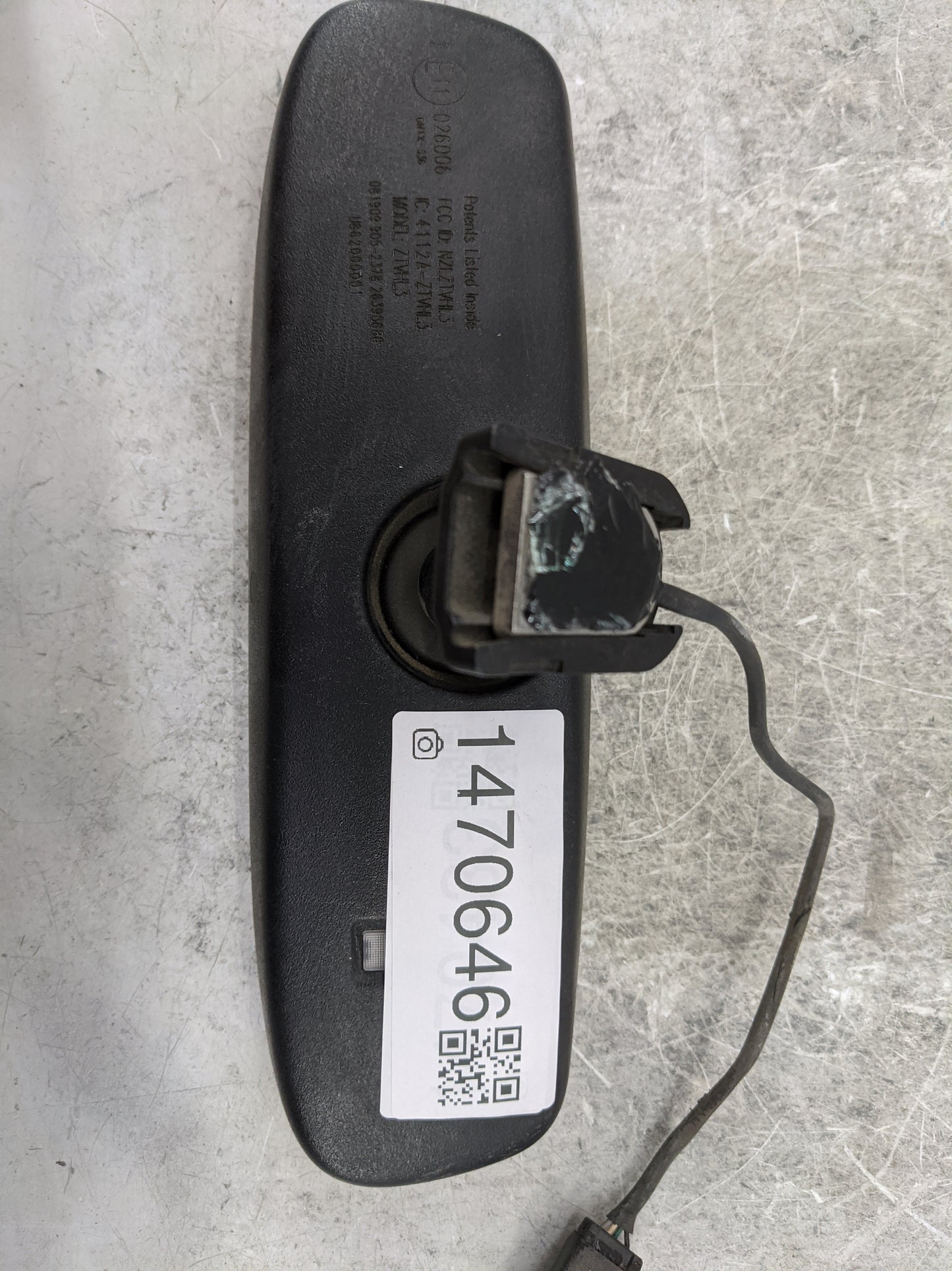 2010-2012 Kia Soul Interior Rear View Mirror Replacement OEM P/N:026006 GNTX-536, NZLTLMHL3 Fits Fits 2009 2010 2011 2012 20