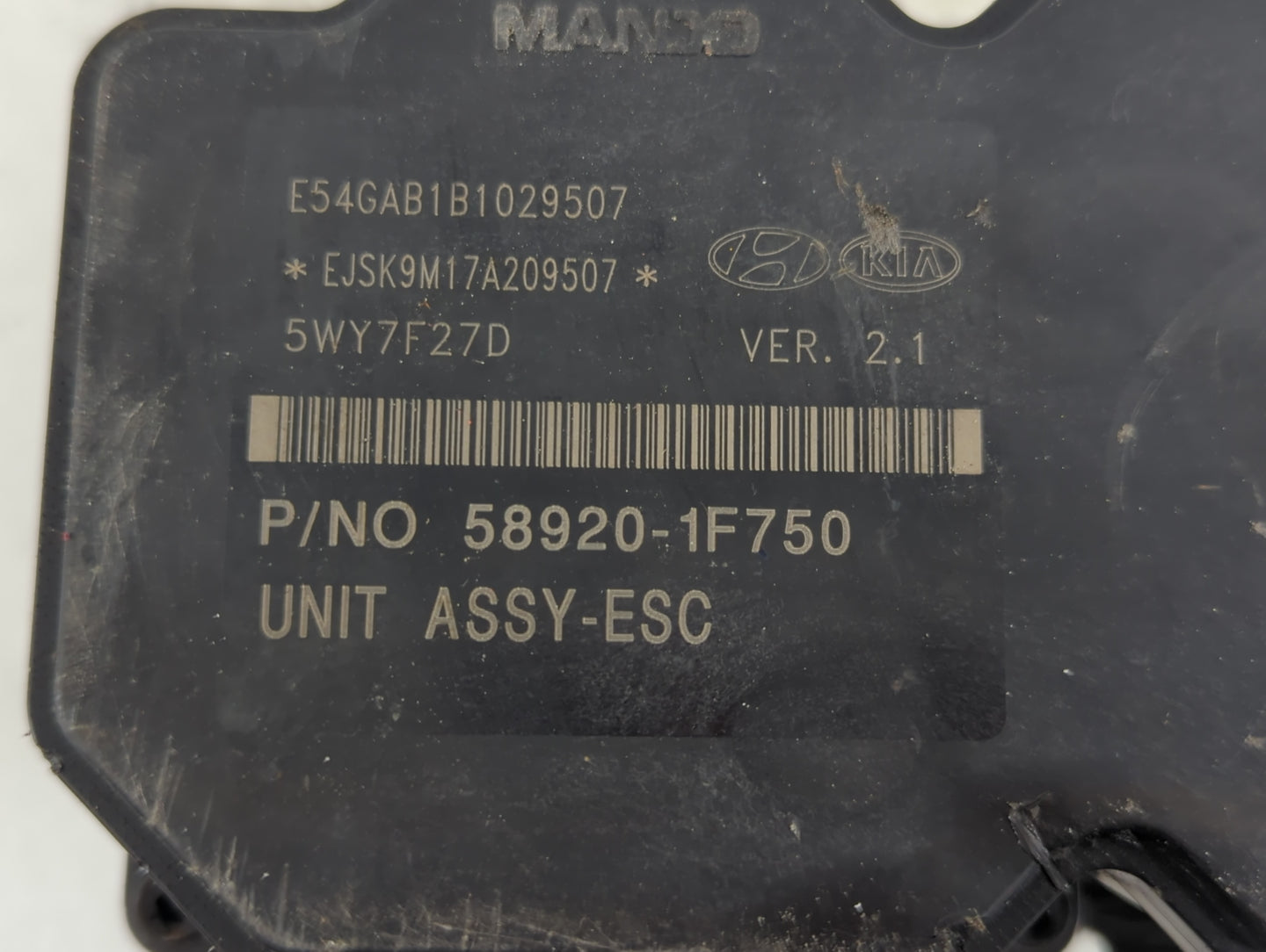 2010 Kia Sportage ABS Pump Control Module Replacement P/N:58920-1F750 Fits OEM Used Auto Parts - Oemusedautoparts1.com