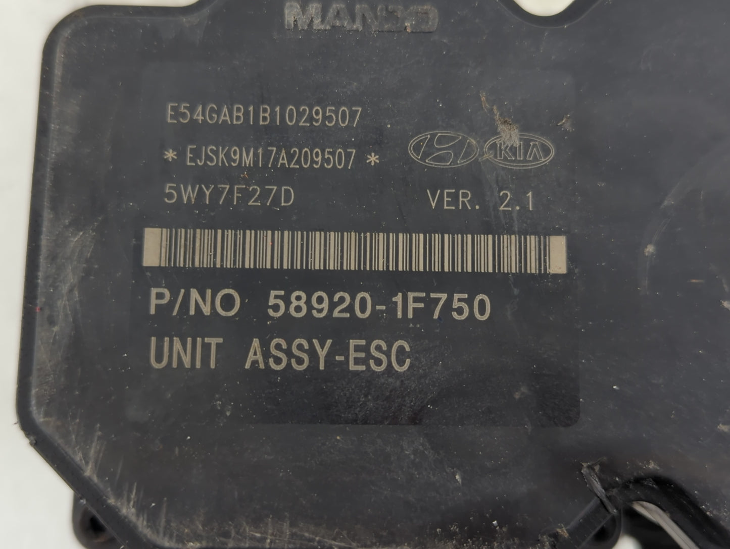 2010 Kia Sportage ABS Pump Control Module Replacement P/N:58920-1F750 Fits OEM Used Auto Parts - Oemusedautoparts1.com