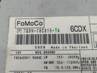 2008-2012 Land Rover Lr2 Am Fm Cd Player Radio Receiver 583239 - Oemusedautoparts1.com