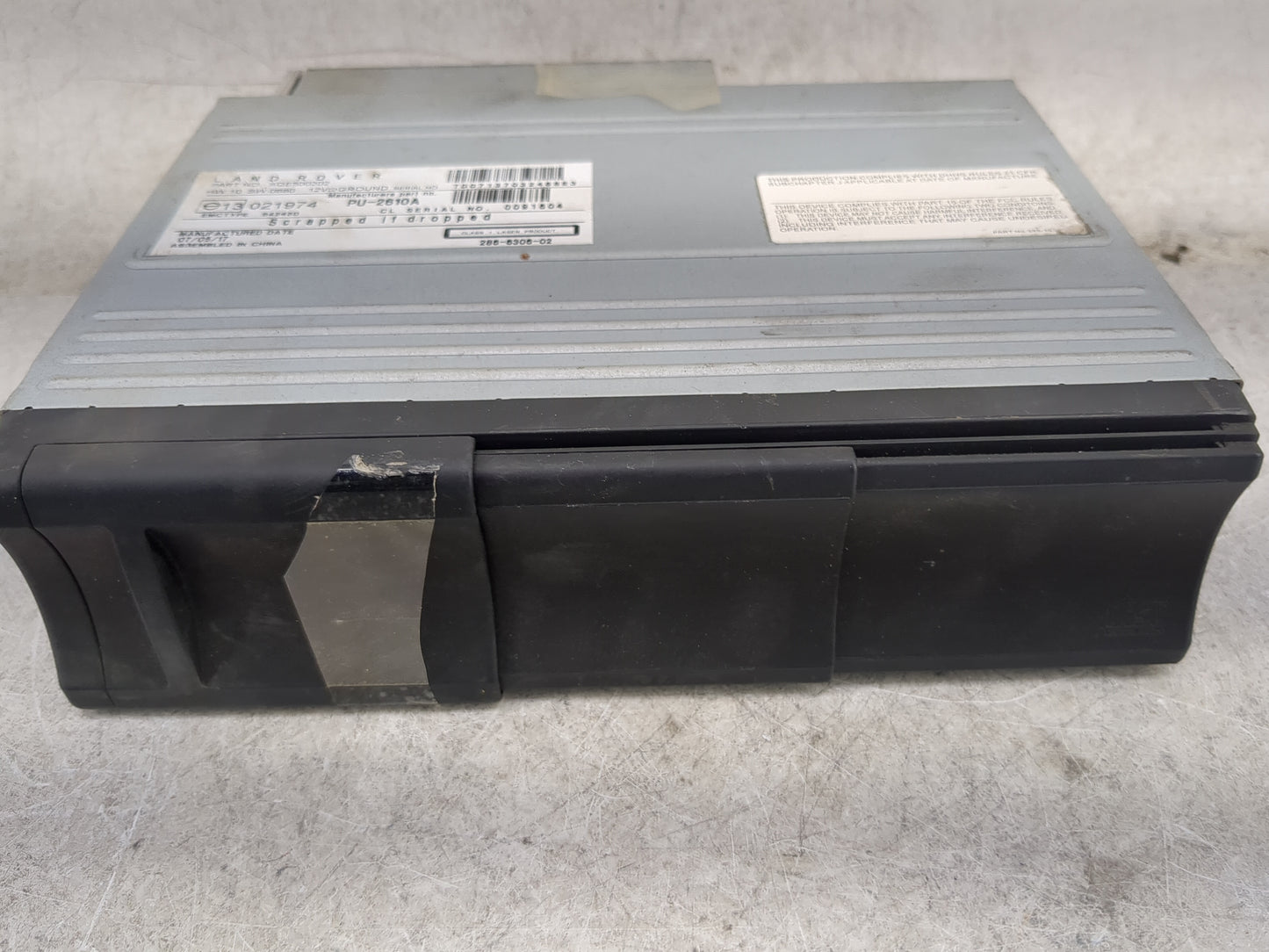 2005-2012 Land Rover Range Rover Radio AM FM Cd Player Receiver Replacement P/N:286-6306-04 E13021974 Fits OEM Used Auto Par