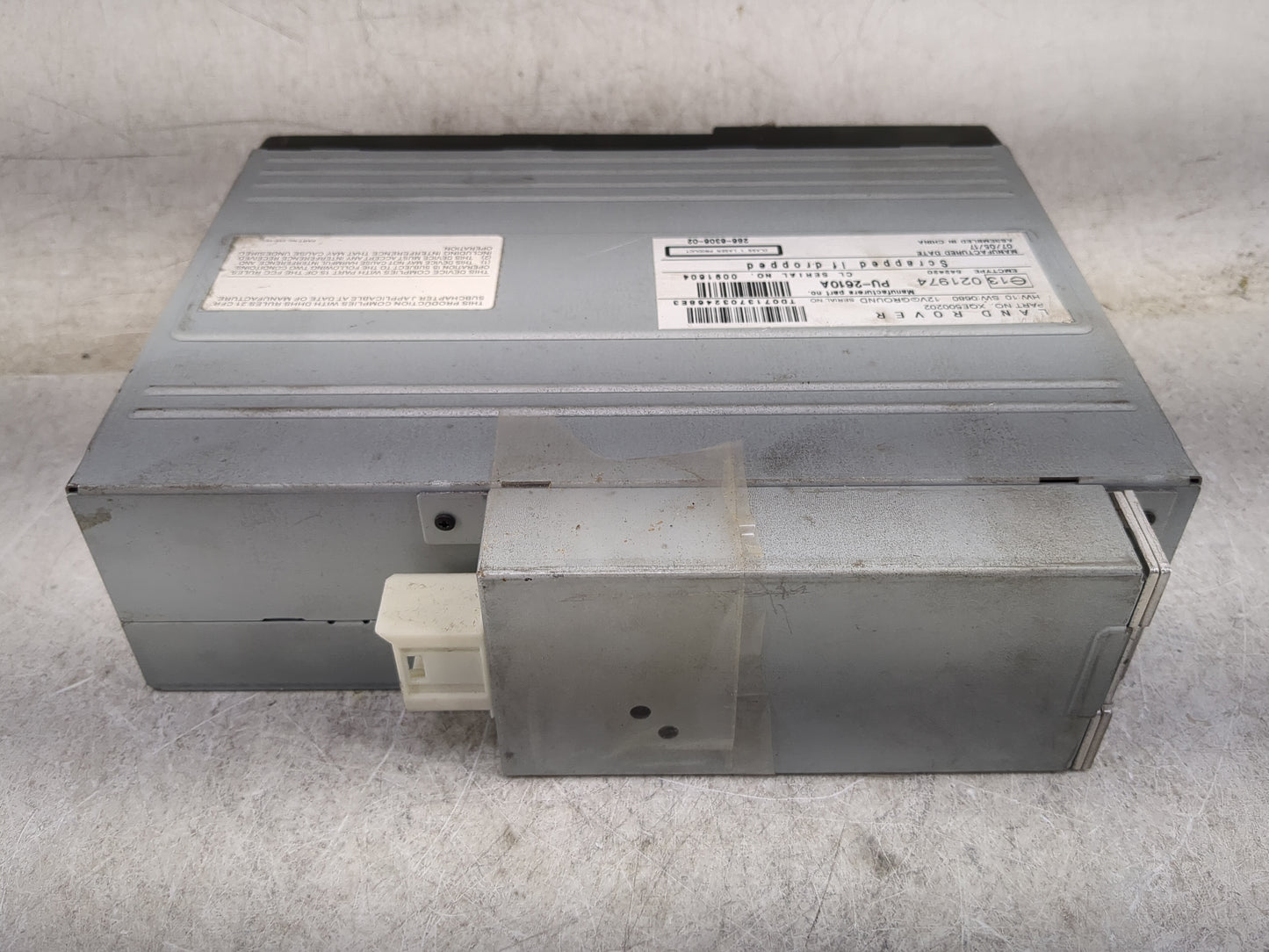 2005-2012 Land Rover Range Rover Radio AM FM Cd Player Receiver Replacement P/N:286-6306-04 E13021974 Fits OEM Used Auto Par