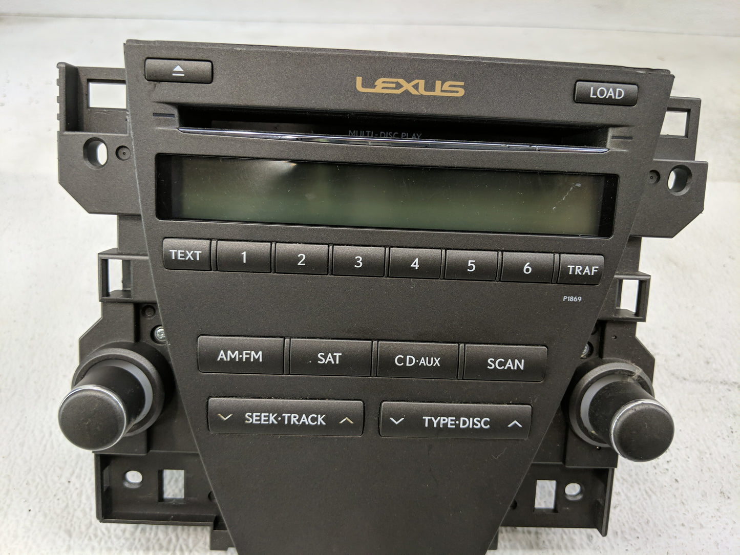 2010-2012 Lexus Es350 Radio AM FM Cd Player Receiver Replacement P/N:86120-33E40 Fits Fits 2010 2011 2012 OEM Used Auto Part
