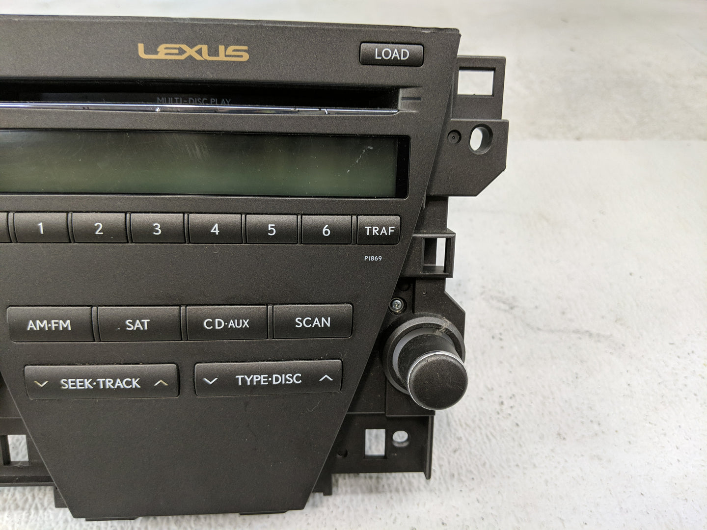 2010-2012 Lexus Es350 Radio AM FM Cd Player Receiver Replacement P/N:86120-33E40 Fits Fits 2010 2011 2012 OEM Used Auto Part