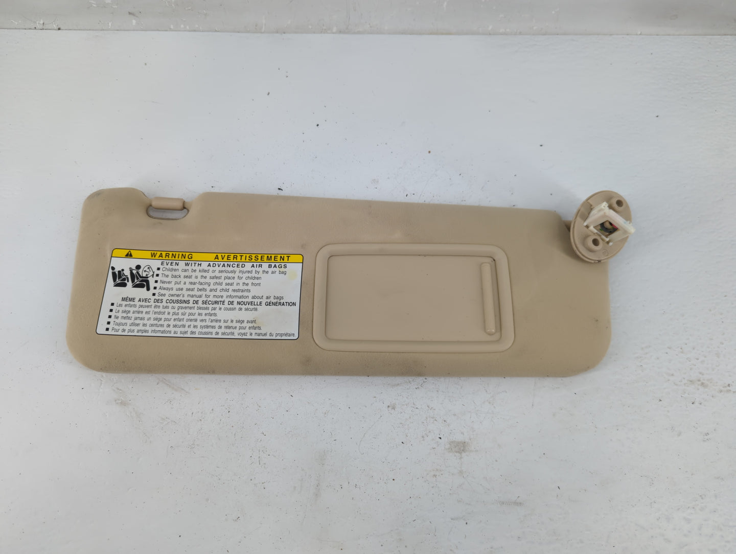 2010-2011 Lexus Es350 Sun Visor Shade Replacement Passenger Right Mirror Fits Fits 2010 2011 OEM Used Auto Parts - Oemusedau