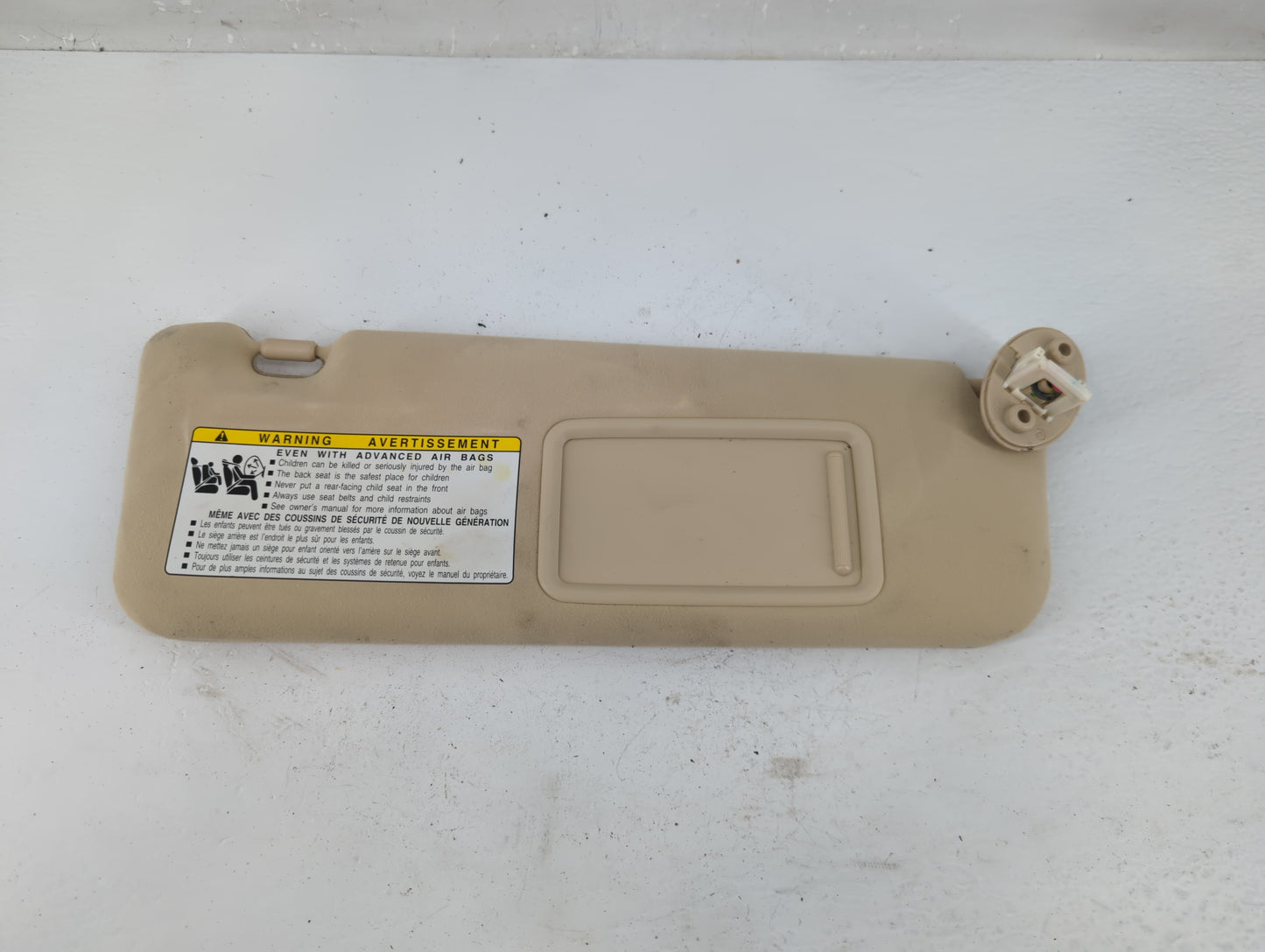 2010-2011 Lexus Es350 Sun Visor Shade Replacement Passenger Right Mirror Fits Fits 2010 2011 OEM Used Auto Parts - Oemusedau