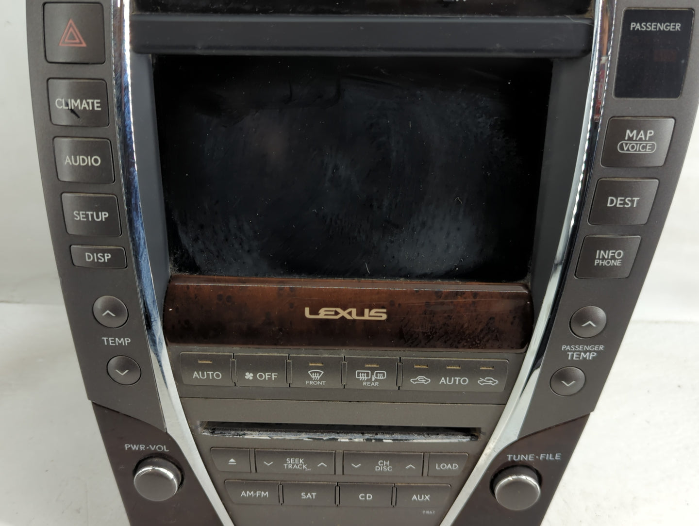 2010 Lexus Es350 Radio AM FM Cd Player Receiver Replacement P/N:468200-1422 86805-60131 Fits OEM Used Auto Parts - Oemusedau