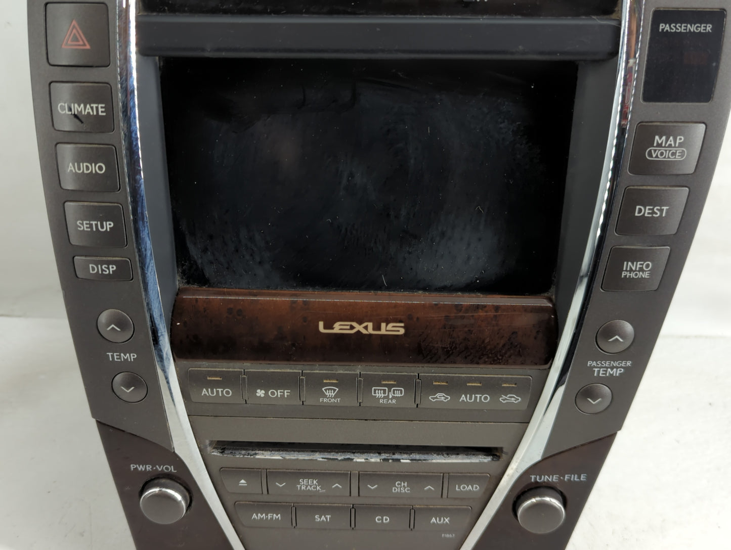 2010 Lexus Es350 Radio AM FM Cd Player Receiver Replacement P/N:468200-1422 86805-60131 Fits OEM Used Auto Parts - Oemusedau