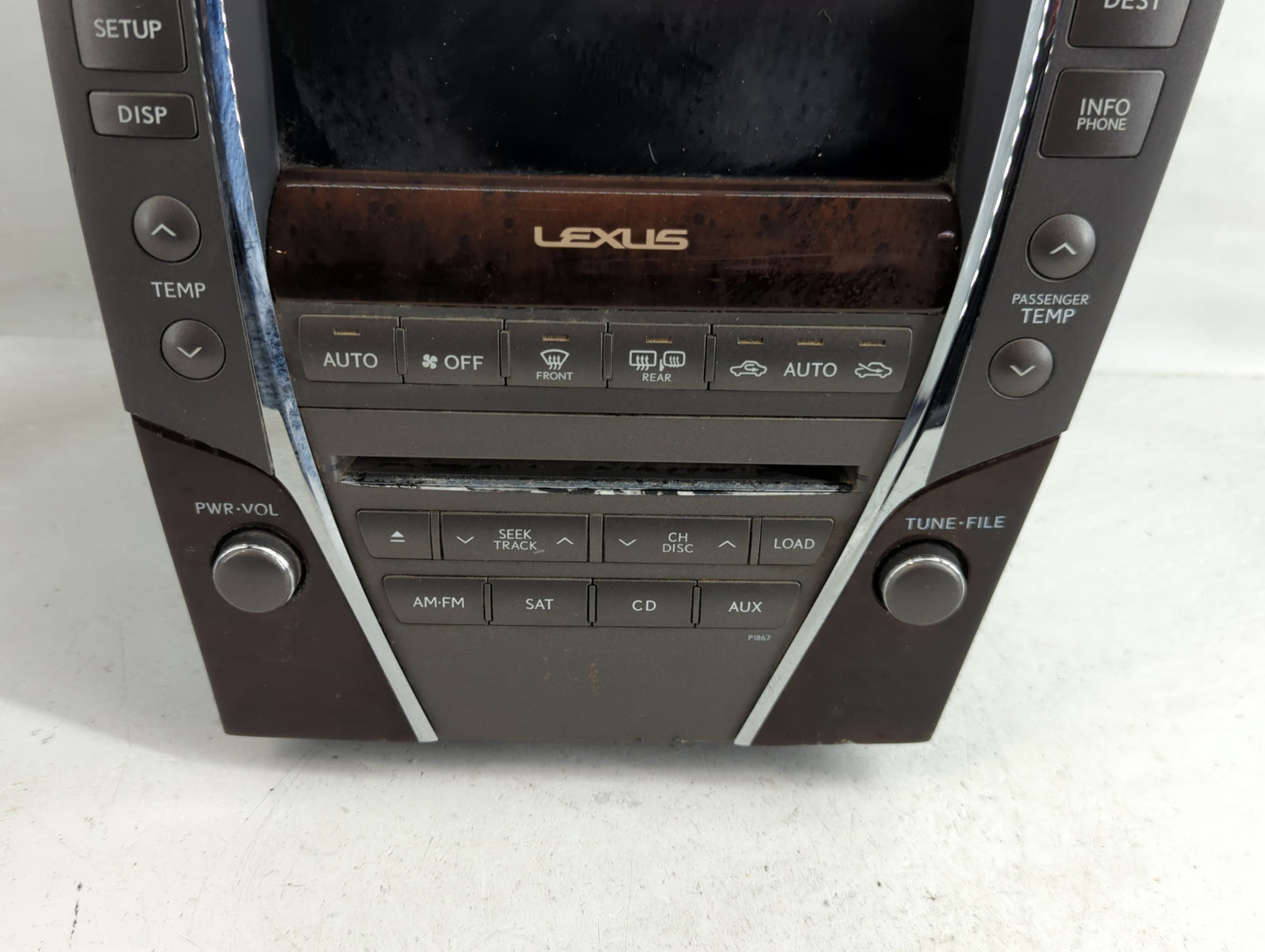 2010 Lexus Es350 Radio AM FM Cd Player Receiver Replacement P/N:468200-1422 86805-60131 Fits OEM Used Auto Parts - Oemusedau