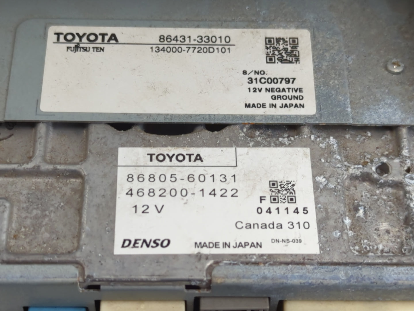 2010 Lexus Es350 Radio AM FM Cd Player Receiver Replacement P/N:468200-1422 86805-60131 Fits OEM Used Auto Parts - Oemusedau