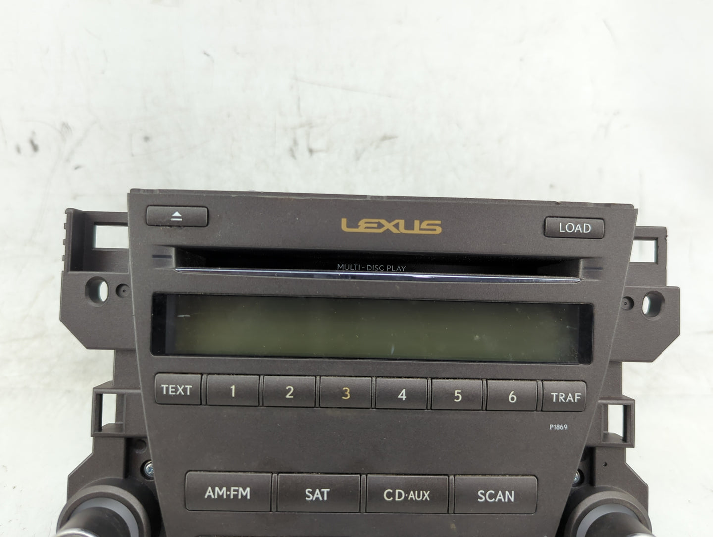 2010-2012 Lexus Es350 Radio AM FM Cd Player Receiver Replacement P/N:86120-33E40 Fits Fits 2010 2011 2012 OEM Used Auto Part