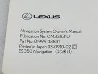 2010 Lexus Es350 Owners Manual Book Guide P/N:OM33831U 01999-33831 OEM Used Auto Parts - Oemusedautoparts1.com