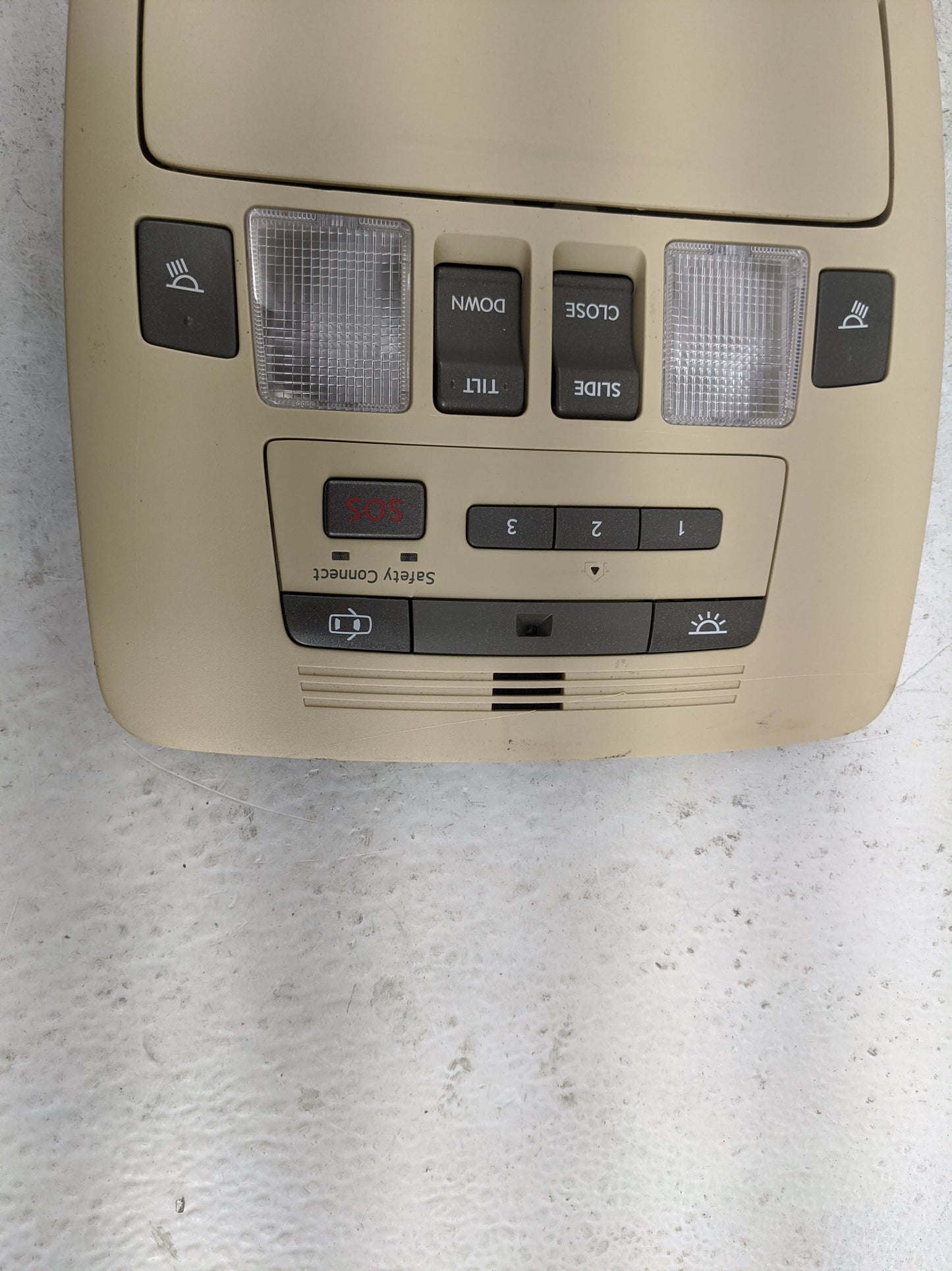 2007-2010 Lexus Es350 Overhead Roof Console Tan - Oemusedautoparts1.com