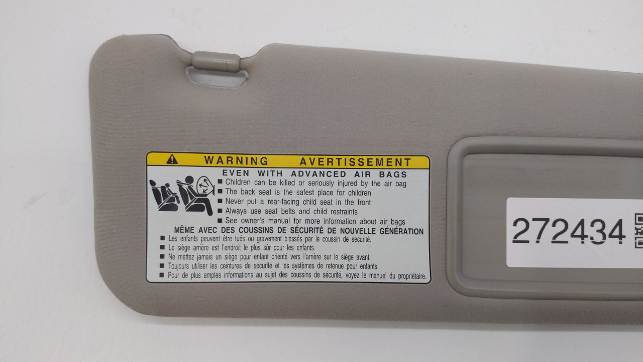 2010-2011 Lexus Es350 Sun Visor Shade Replacement Passenger Right Mirror Fits Fits 2010 2011 OEM Used Auto Parts - Oemusedau