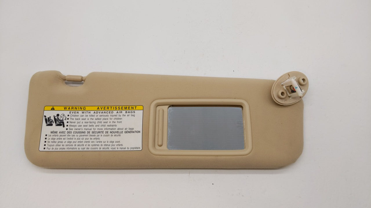 2010-2011 Lexus Es350 Sun Visor Shade Replacement Passenger Right Mirror Fits Fits 2010 2011 OEM Used Auto Parts - Oemusedau