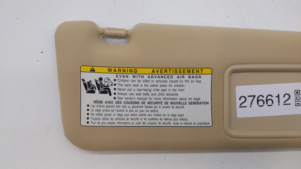 2010-2011 Lexus Es350 Sun Visor Shade Replacement Passenger Right Mirror Fits Fits 2010 2011 OEM Used Auto Parts - Oemusedau