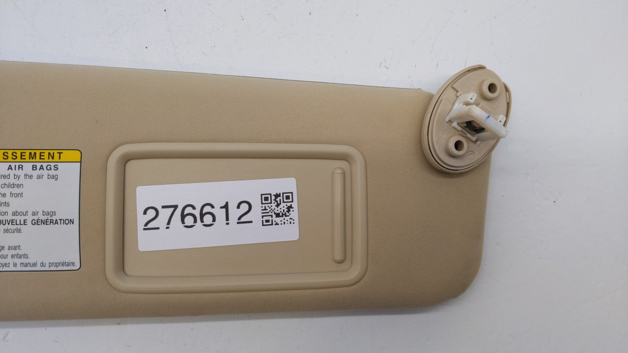 2010-2011 Lexus Es350 Sun Visor Shade Replacement Passenger Right Mirror Fits Fits 2010 2011 OEM Used Auto Parts - Oemusedau