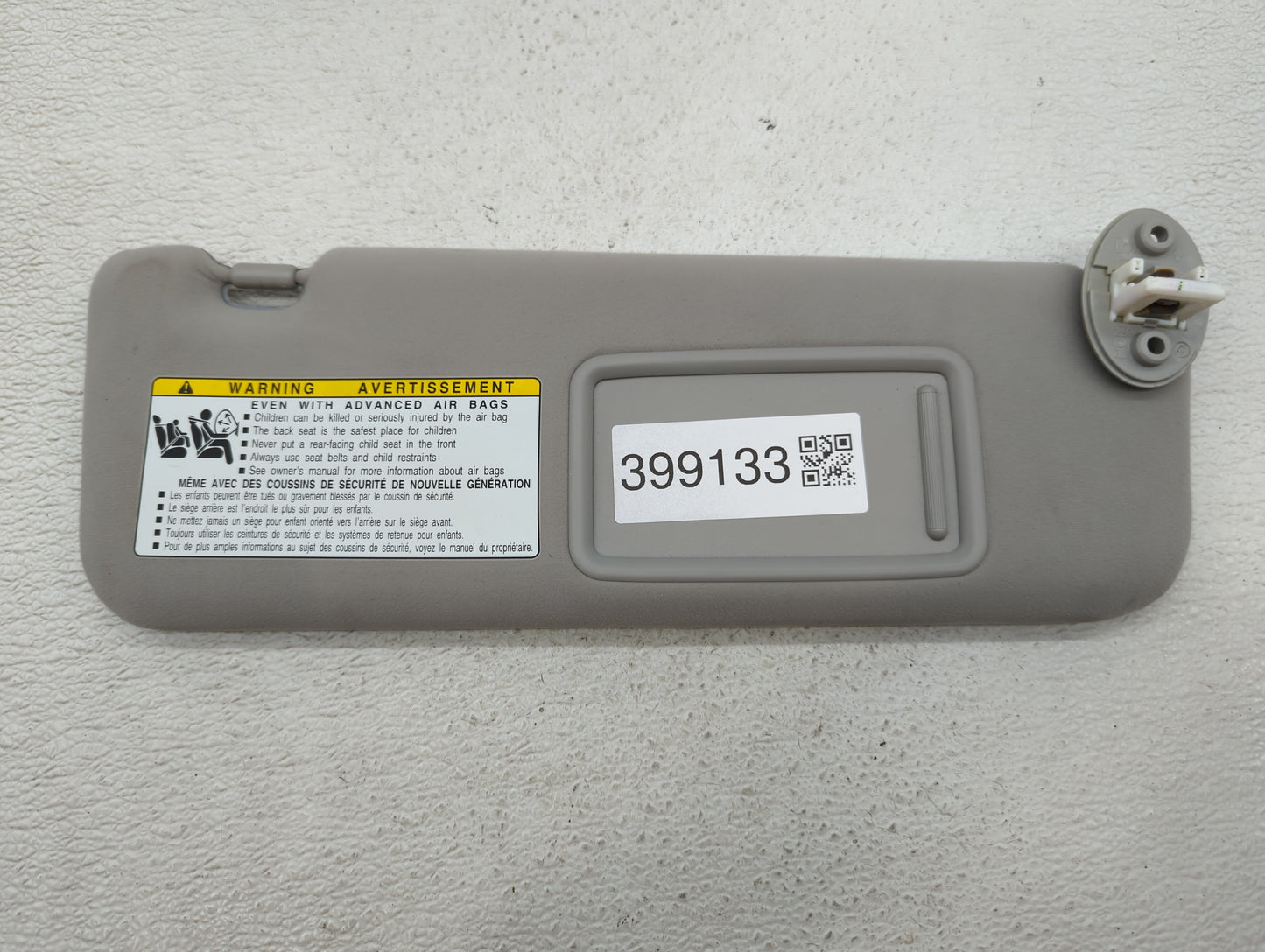 2010-2011 Lexus Es350 Sun Visor Shade Replacement Passenger Right Mirror Fits Fits 2010 2011 OEM Used Auto Parts - Oemusedau