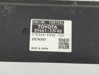 2010 Lexus Es350 PCM Engine Control Computer ECU ECM PCU OEM P/N:89661-33F41 89661-33F40 Fits OEM Used Auto Parts - Oemuseda