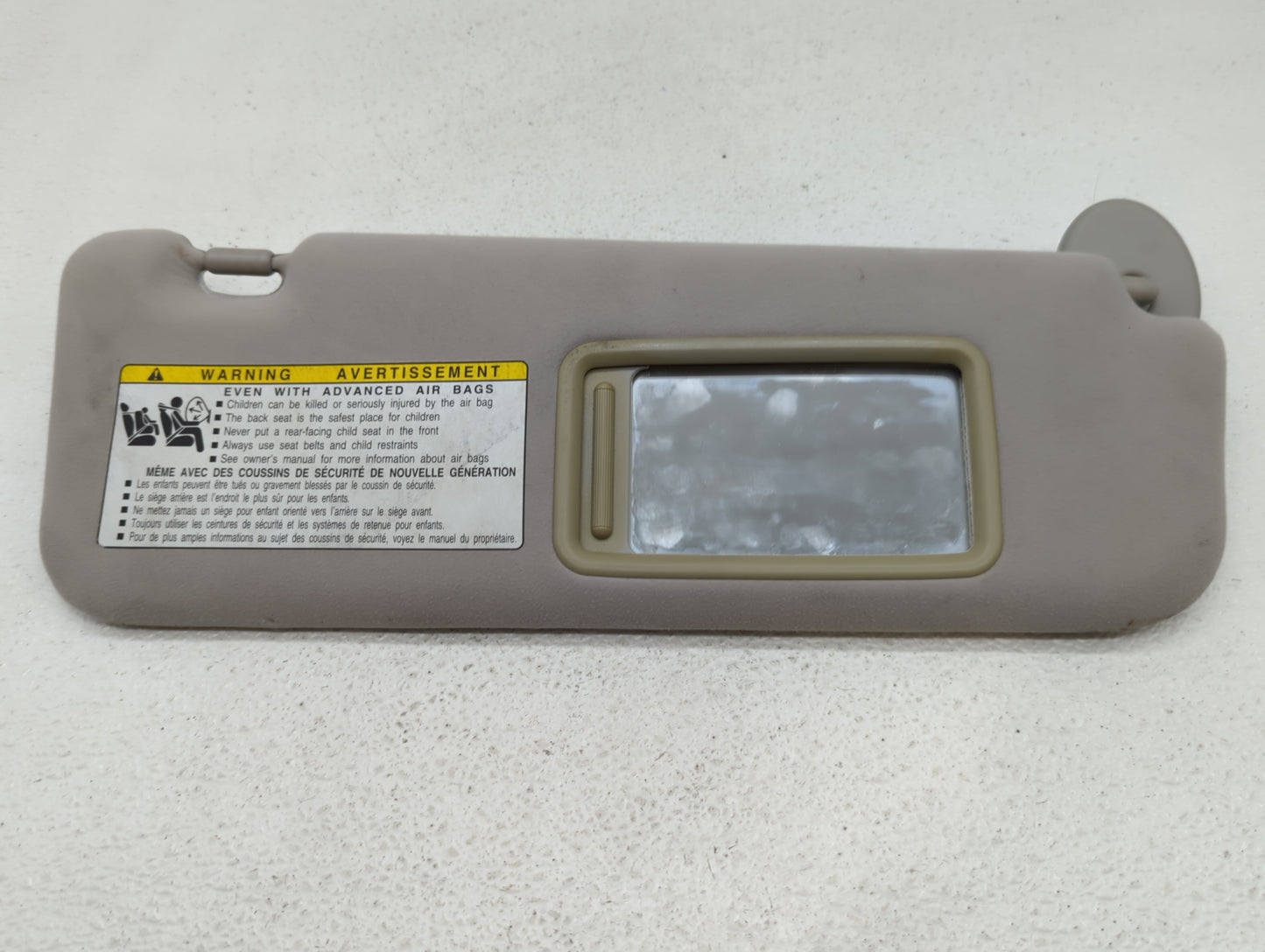 2010-2011 Lexus Es350 Sun Visor Shade Replacement Passenger Right Mirror Fits Fits 2010 2011 OEM Used Auto Parts - Oemusedau