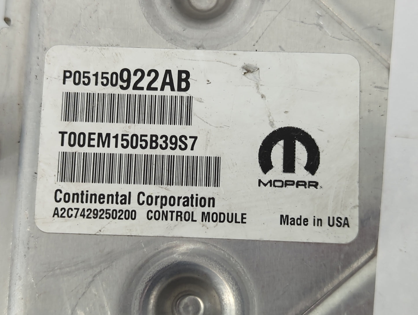2010 Lexus Es350 PCM Engine Control Computer ECU ECM PCU OEM P/N:A2C7429250200 T00EM1505B39S7, P05150922AB Fits OEM Used Aut