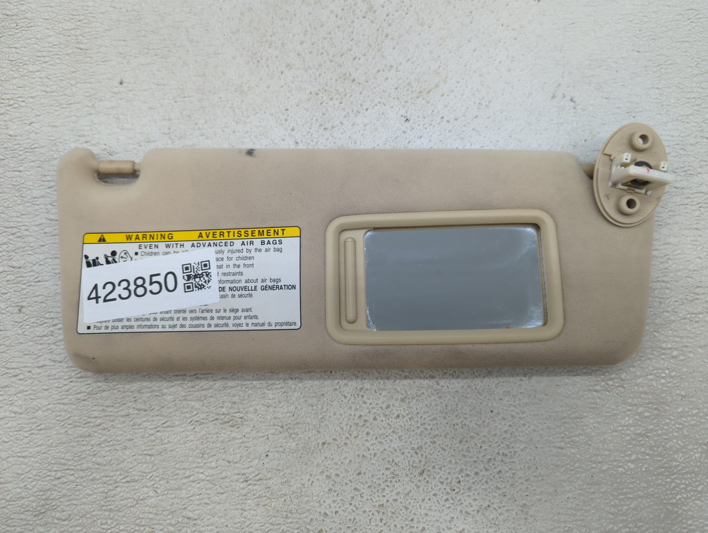 2007-2011 Lexus Gs350 Sun Visor Shade Replacement Passenger Right Mirror Fits Fits 2007 2008 2009 2010 2011 OEM Used Auto Pa