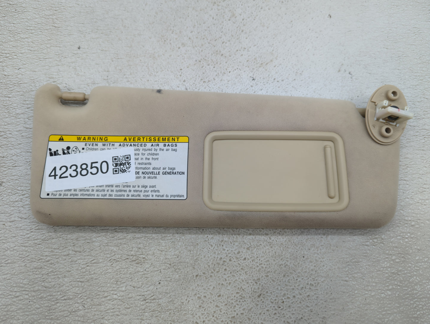 2007-2011 Lexus Gs350 Sun Visor Shade Replacement Passenger Right Mirror Fits Fits 2007 2008 2009 2010 2011 OEM Used Auto Pa