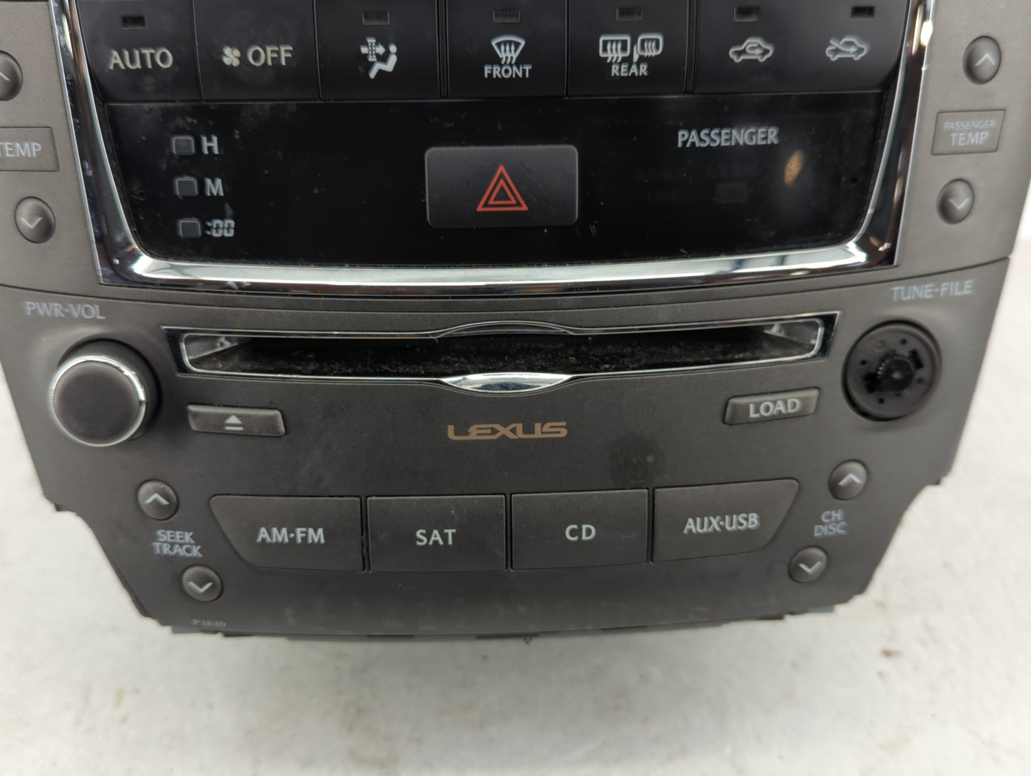 2010-2012 Lexus Is250 Radio AM FM Cd Player Receiver Replacement P/N:86431-53090 Fits Fits 2010 2011 2012 OEM Used Auto Part
