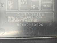 2010 Lexus Is250 Fusebox Fuse Box Panel Relay Module P/N:82662-53220 Fits OEM Used Auto Parts - Oemusedautoparts1.com