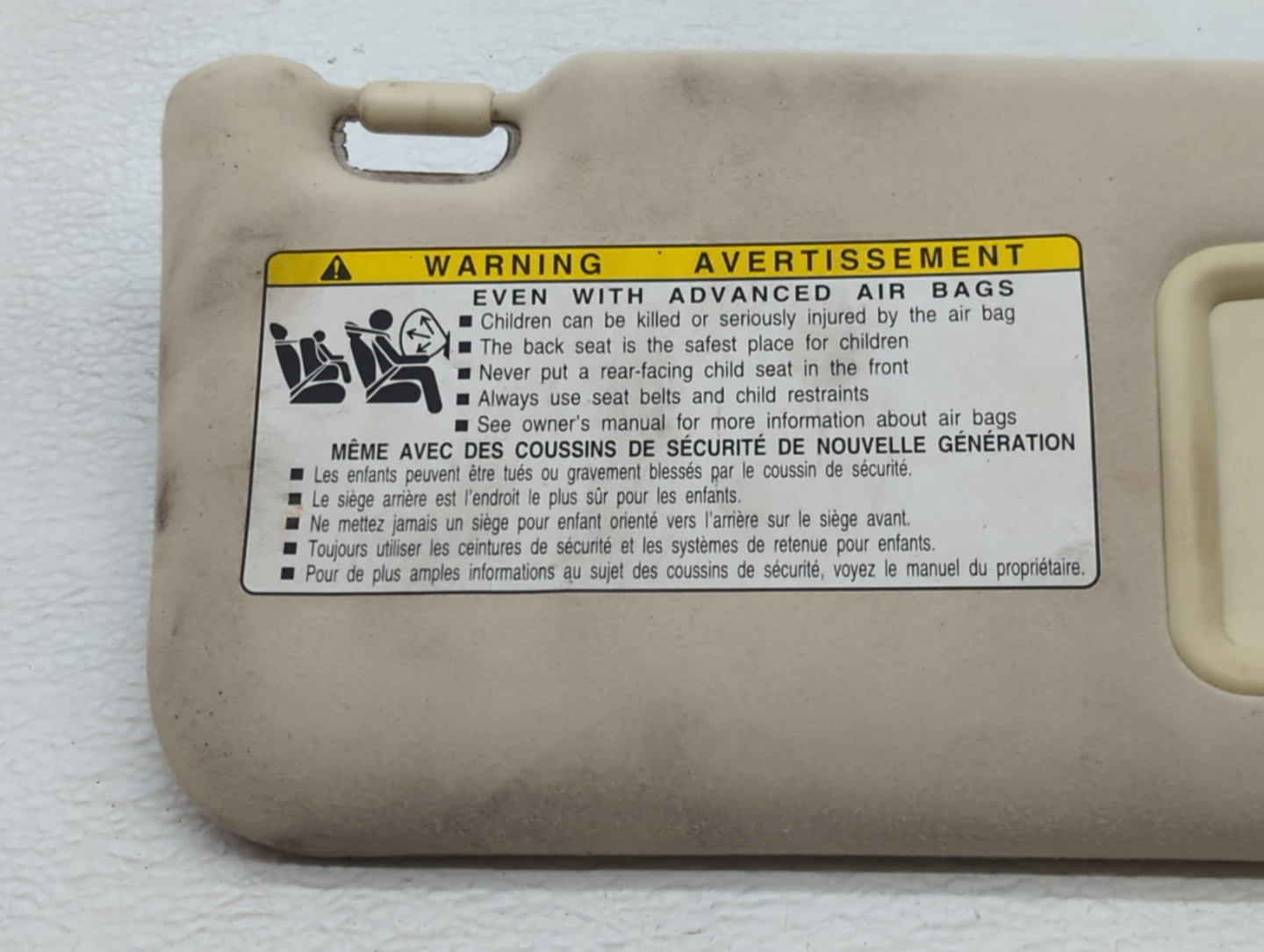 2010-2013 Lexus Is250 Sun Visor Shade Replacement Passenger Right Mirror Fits Fits 2010 2011 2012 2013 OEM Used Auto Parts -