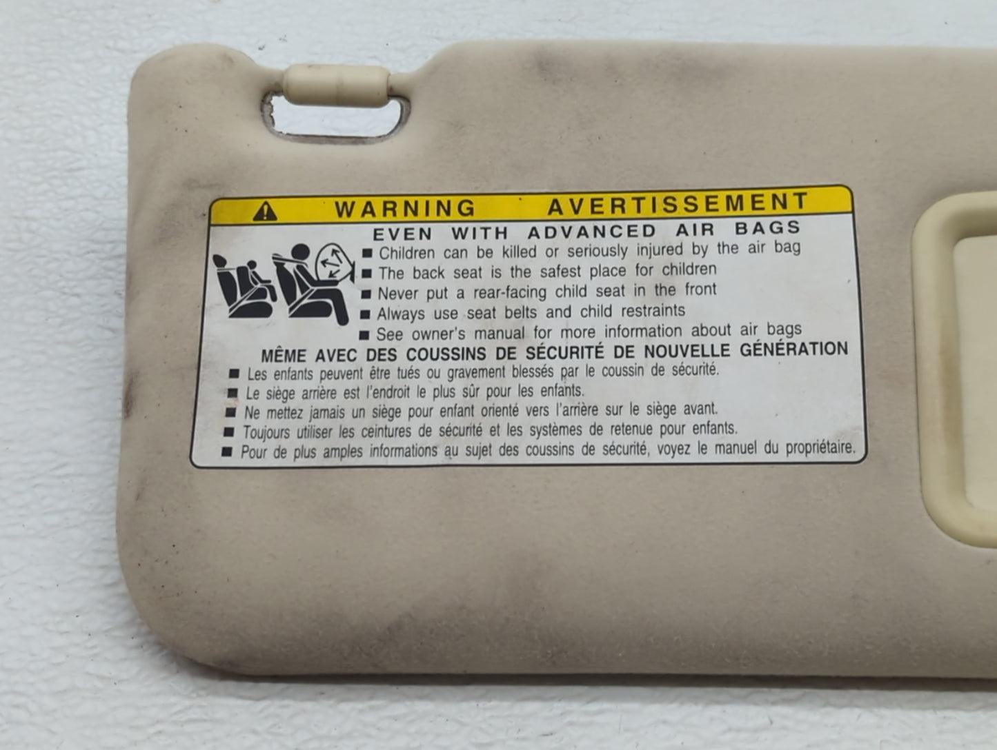 2010-2013 Lexus Is250 Sun Visor Shade Replacement Passenger Right Mirror Fits Fits 2010 2011 2012 2013 OEM Used Auto Parts -