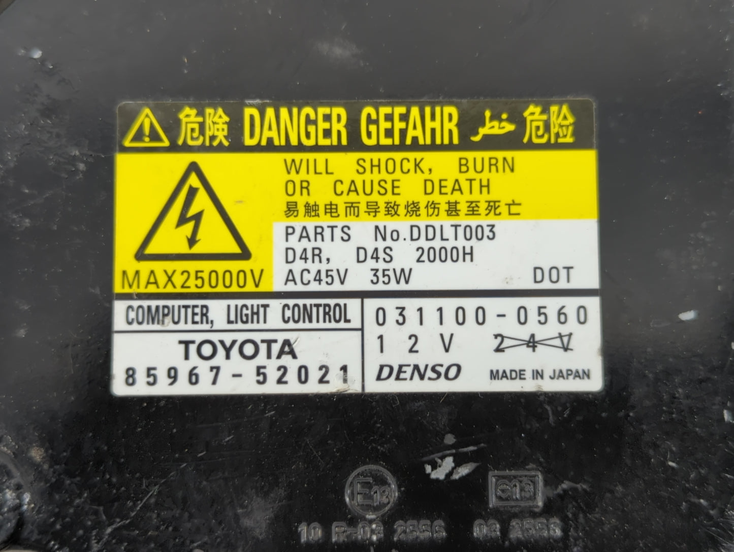 2010-2010 Lexus Is350 Headlight Ballast Head Light - Oemusedautoparts1.com