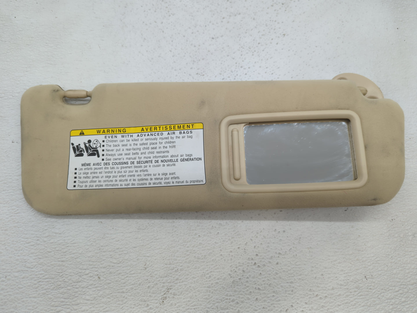 2010-2012 Lexus Ls460 Sun Visor Shade Replacement Passenger Right Mirror Fits Fits 2010 2011 2012 OEM Used Auto Parts - Oemu