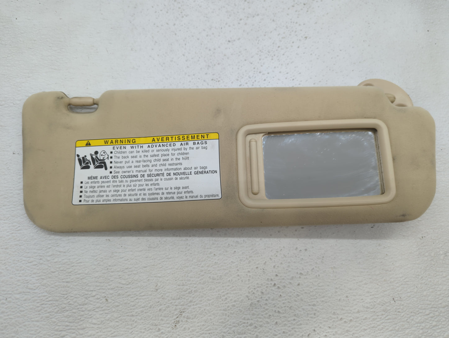 2010-2012 Lexus Ls460 Sun Visor Shade Replacement Passenger Right Mirror Fits Fits 2010 2011 2012 OEM Used Auto Parts - Oemu