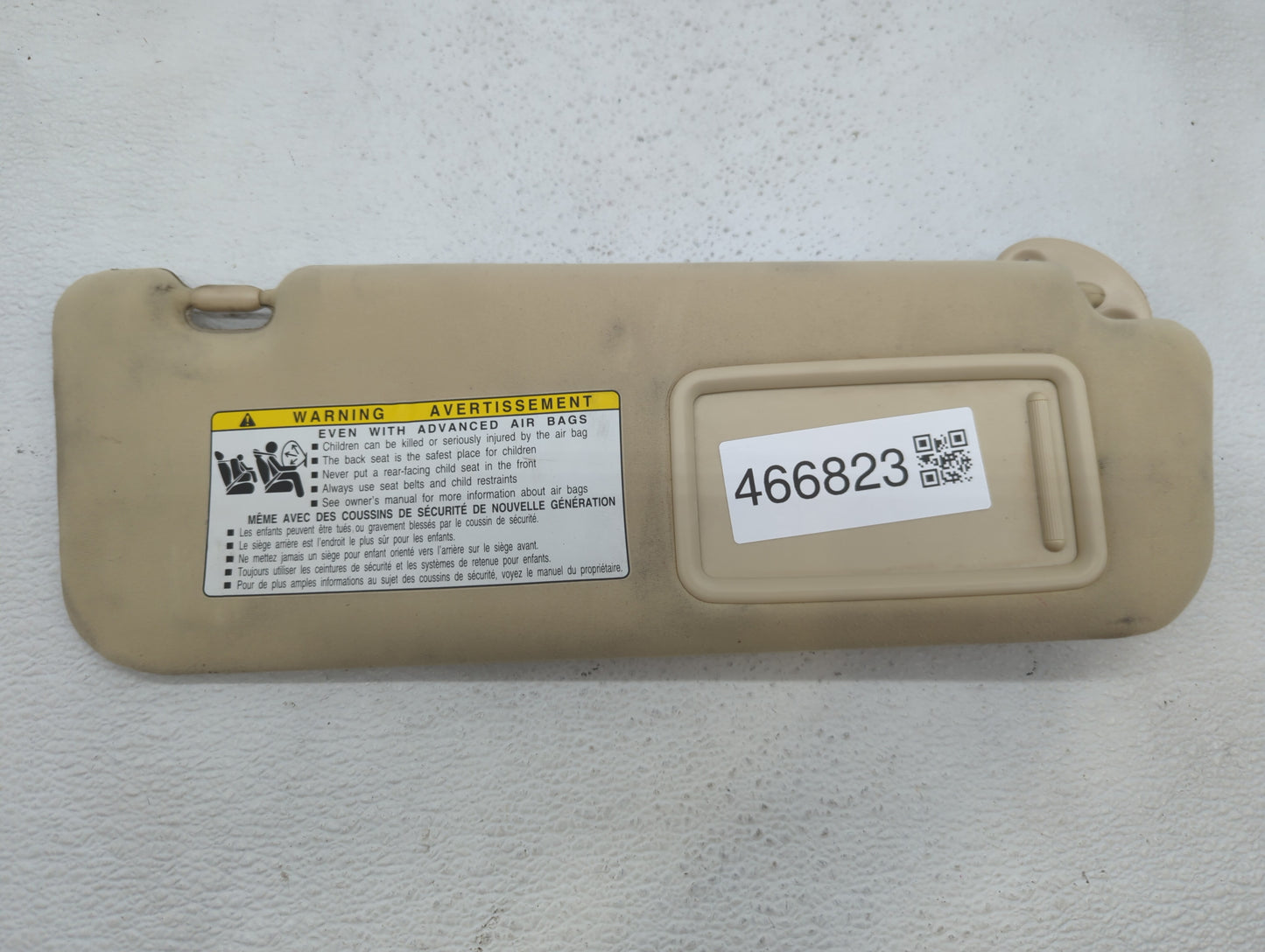 2010-2012 Lexus Ls460 Sun Visor Shade Replacement Passenger Right Mirror Fits Fits 2010 2011 2012 OEM Used Auto Parts - Oemu