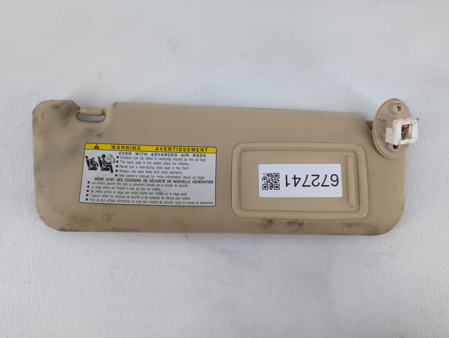 2010-2012 Lexus Ls460 Sun Visor Shade Replacement Passenger Right Mirror Fits Fits 2010 2011 2012 OEM Used Auto Parts - Oemu