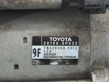 2010-2013 Lexus Rx350 Car Starter Motor Solenoid OEM P/N:28100-0P032 Fits Fits 2010 2011 2012 2013 OEM Used Auto Parts
