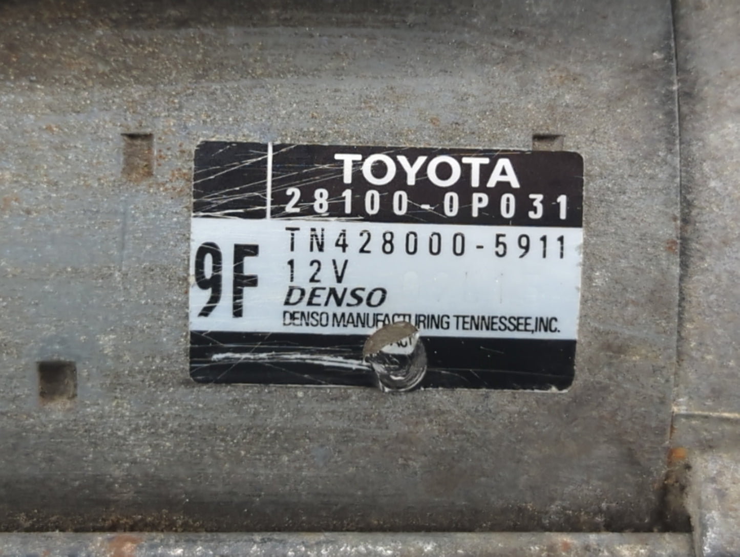 2010-2013 Lexus Rx350 Car Starter Motor Solenoid OEM P/N:TN428000-5911 28100-0P031 Fits Fits 2010 2011 2012 2013 OEM Used Au