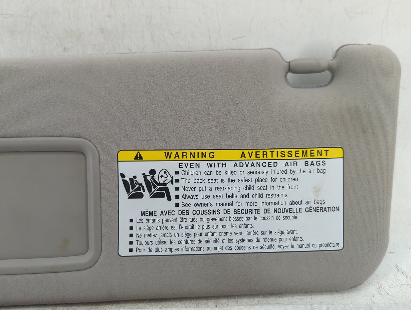 2010-2015 Lexus Rx450 Sun Visor Shade Replacement Driver Left Mirror Fits Fits 2010 2011 2012 2013 2014 2015 OEM Used Auto P
