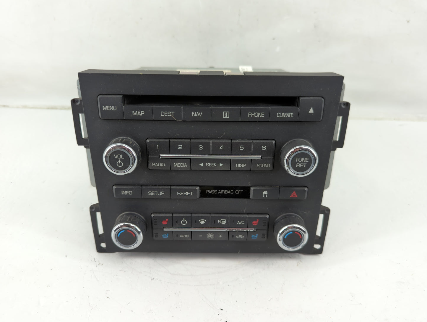 2010 Lincoln Mks Radio AM FM Cd Player Receiver Replacement P/N:AA5T 19C156 AD Fits OEM Used Auto Parts - Oemusedautoparts1.