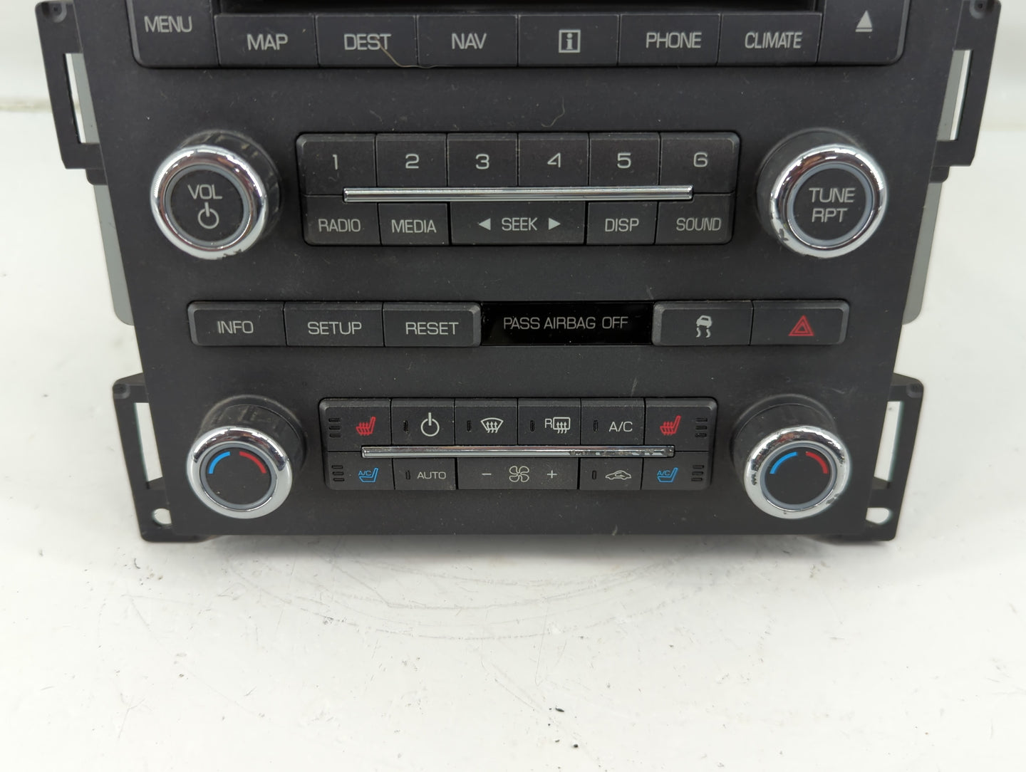 2010 Lincoln Mks Radio AM FM Cd Player Receiver Replacement P/N:AA5T 19C156 AD Fits OEM Used Auto Parts - Oemusedautoparts1.