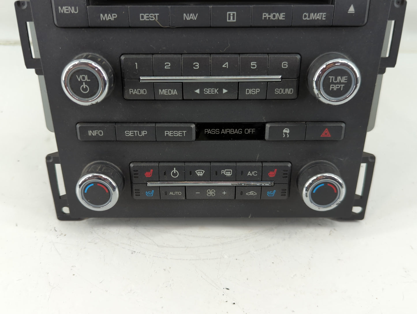 2010 Lincoln Mks Radio AM FM Cd Player Receiver Replacement P/N:AA5T 19C156 AD Fits OEM Used Auto Parts - Oemusedautoparts1.