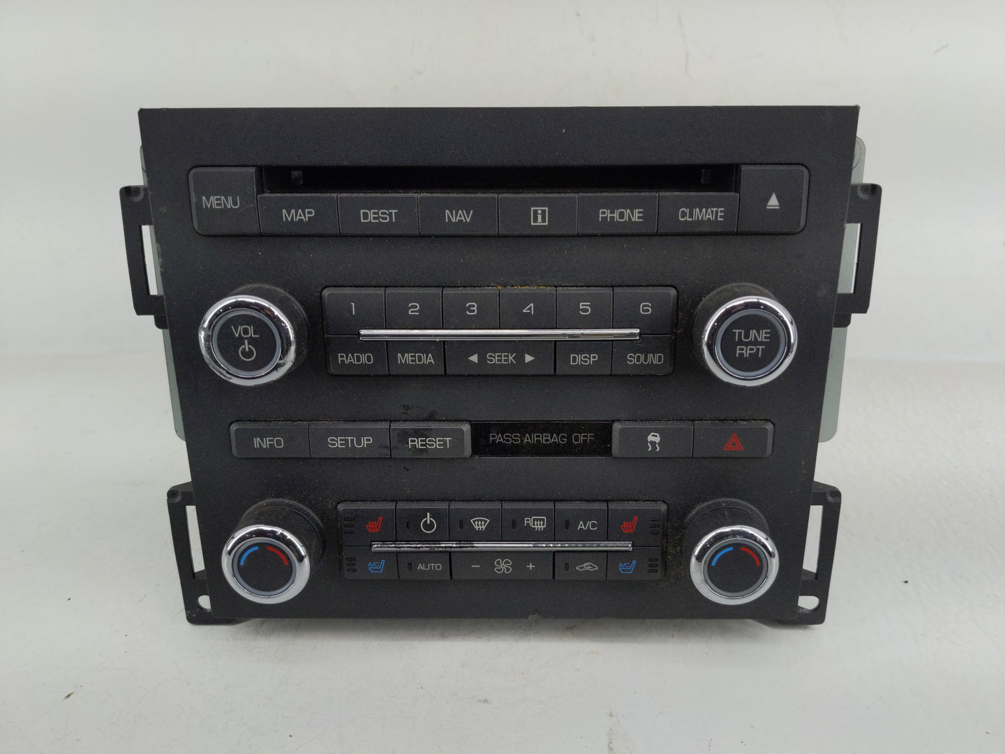 2009-2010 Lincoln Mks Radio AM FM Cd Player Receiver Replacement P/N:AA5T-19C156AC AA5T-18K931AC Fits Fits 2009 2010 OEM Use