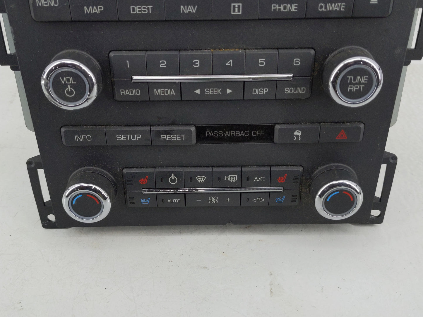 2009-2010 Lincoln Mks Radio AM FM Cd Player Receiver Replacement P/N:AA5T-19C156AC AA5T-18K931AC Fits Fits 2009 2010 OEM Use