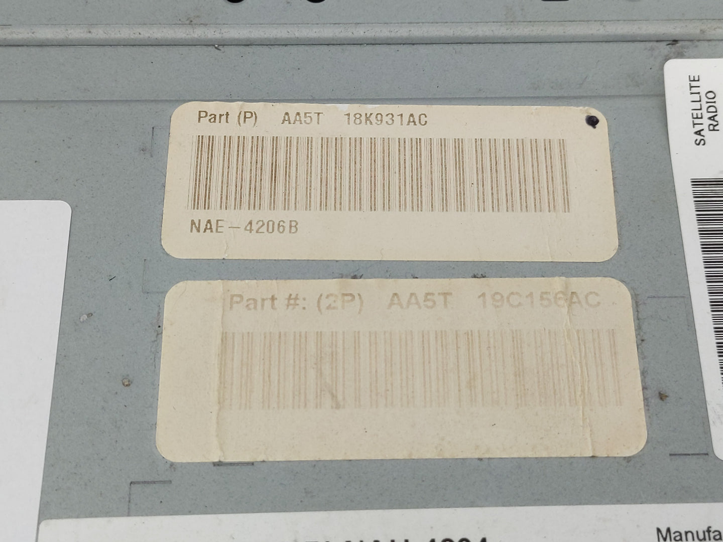 2009-2010 Lincoln Mks Radio AM FM Cd Player Receiver Replacement P/N:AA5T-19C156AC AA5T-18K931AC Fits Fits 2009 2010 OEM Use